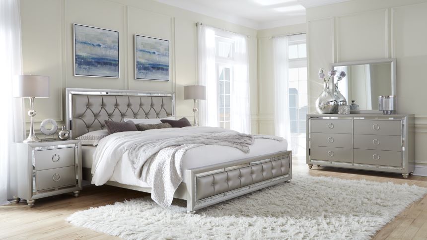 Riley - King Bed In A Box - Silver