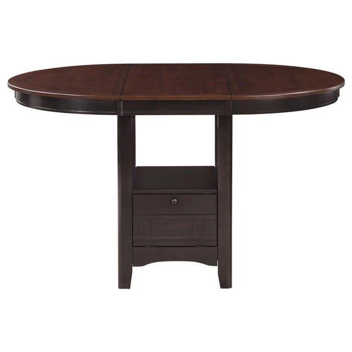 Lavon - Oval Extension Counter Dining Table - Light Chestnut