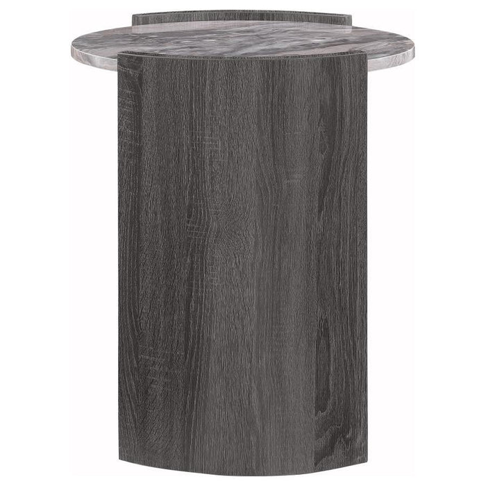 Gladstone - Round Faux Marble Top Table