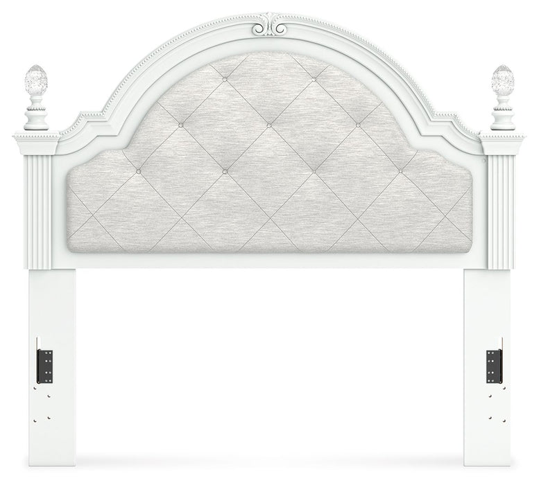 Kozlani - Full Upholstered Panel Headboard - White