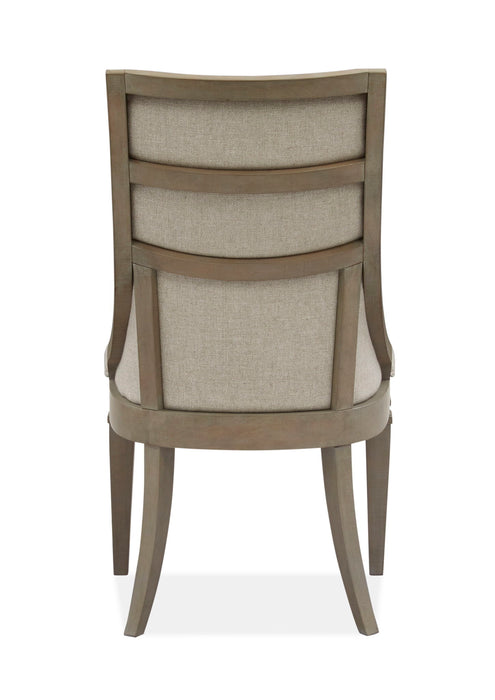Lancaster - Dining Arm Chair With Upholstered Seat & Back (Set of 2) - Dovetail Grey