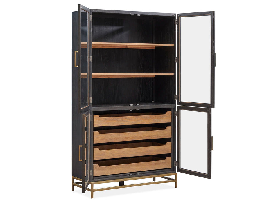 Lindon - Two Tone Dining Cabinet - Dark Brown