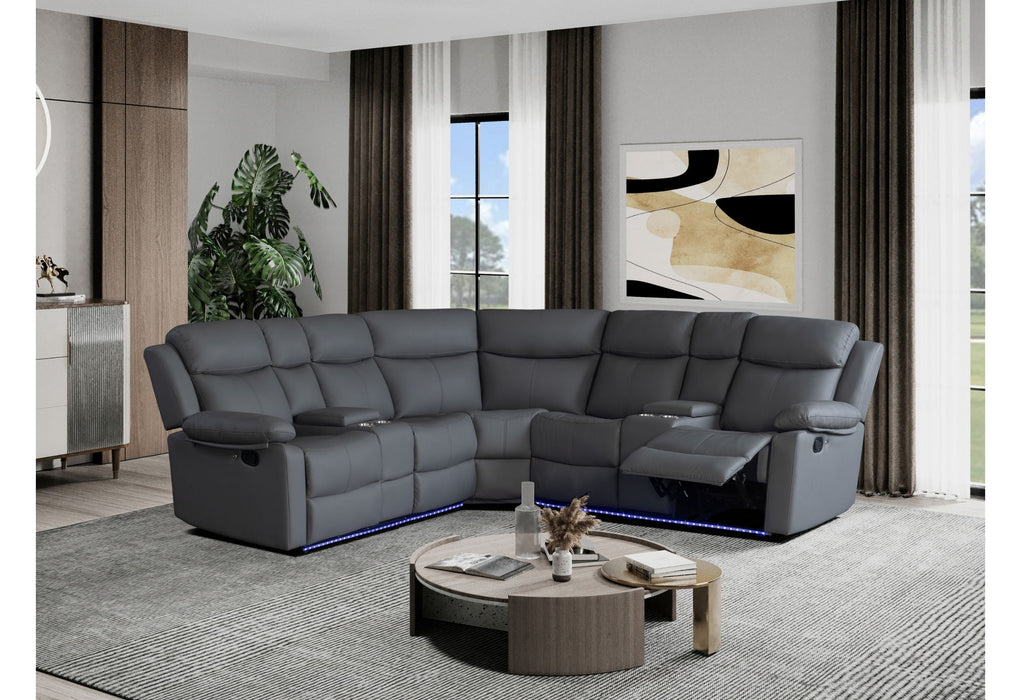 U6026 - Sectional - Gray