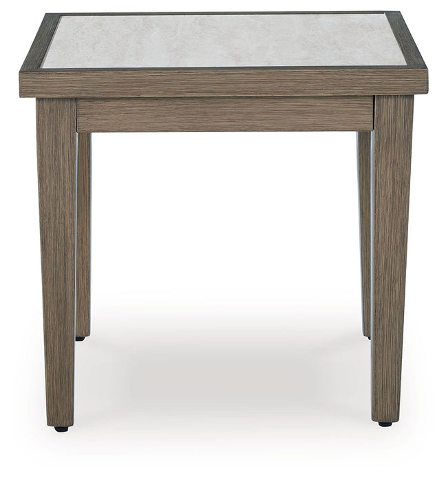 Rainier Ranch - Square End Table - Brown / Beige