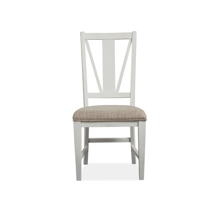 Heron Cove - Dining Side Chair With Upholstered Seat (Set of 2) - Chalk White