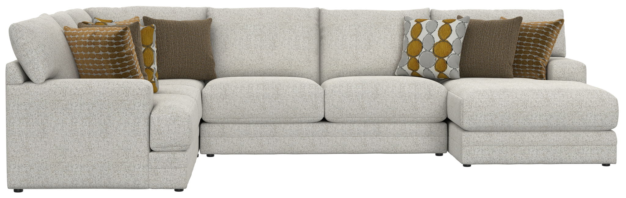 Tori - Sectional With Comfort Coil Seating And Accent Pillows Included