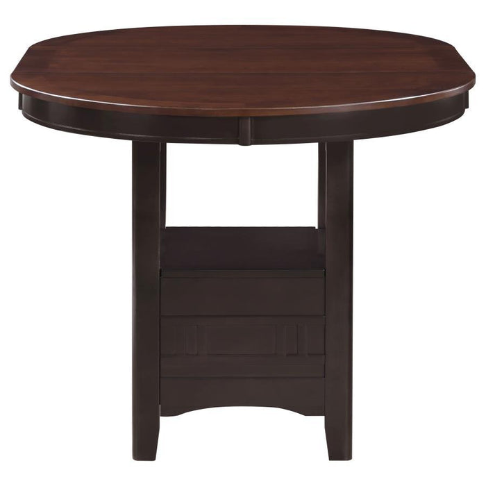 Lavon - Oval Extension Counter Dining Table - Light Chestnut