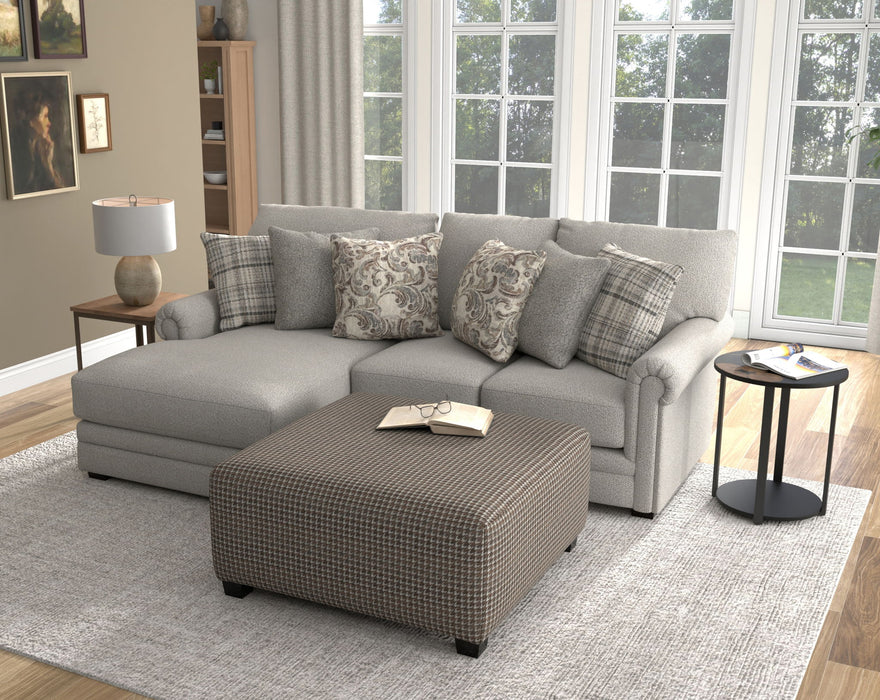 Livingston - Sectional With Comfort Coil Seating, 40" Cocktail Ottoman And Accent Pillows Included