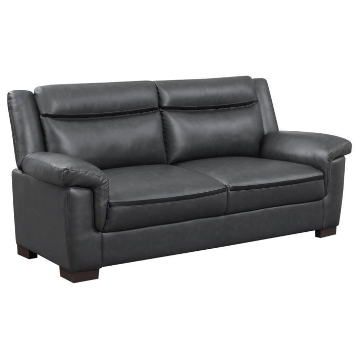 Arabella - Upholstered Padded Arm Sofa - Gray