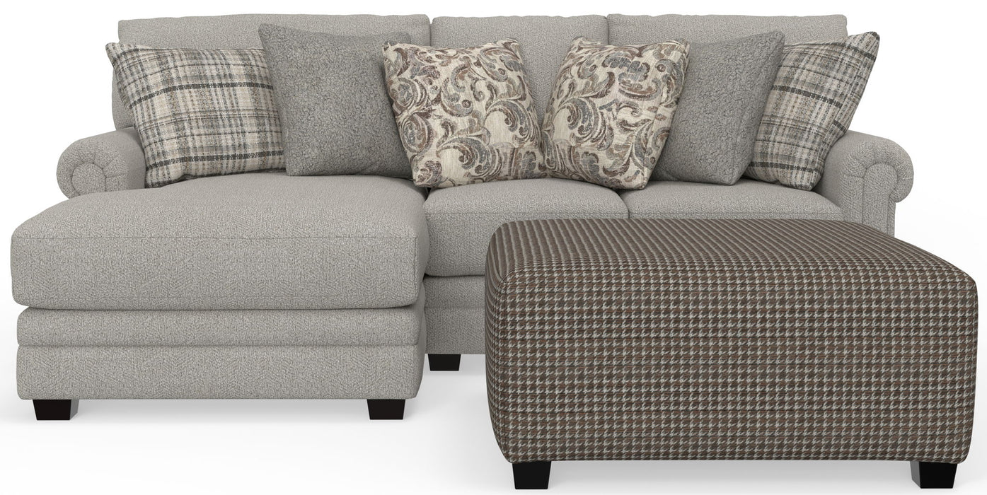 Livingston - Sectional With Comfort Coil Seating, 40" Cocktail Ottoman And Accent Pillows Included