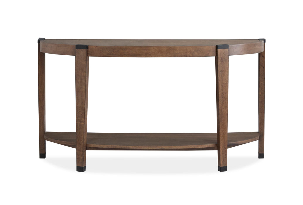 Kaysen - Demilune Sofa Table - Dark Brown