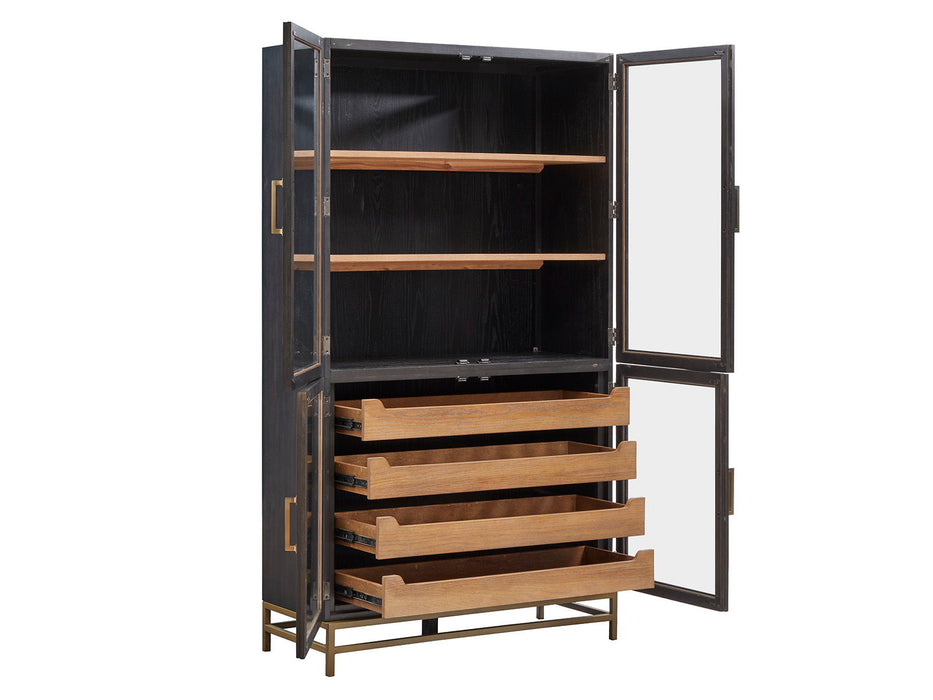 Lindon - Two Tone Dining Cabinet - Dark Brown