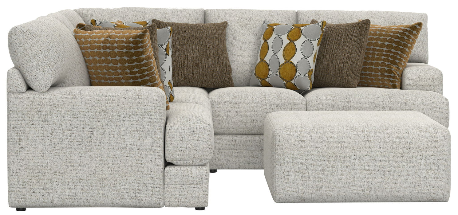 Tori - Sectional With Comfort Coil Seating, Cocktail Ottoman And Accent Pillows Included