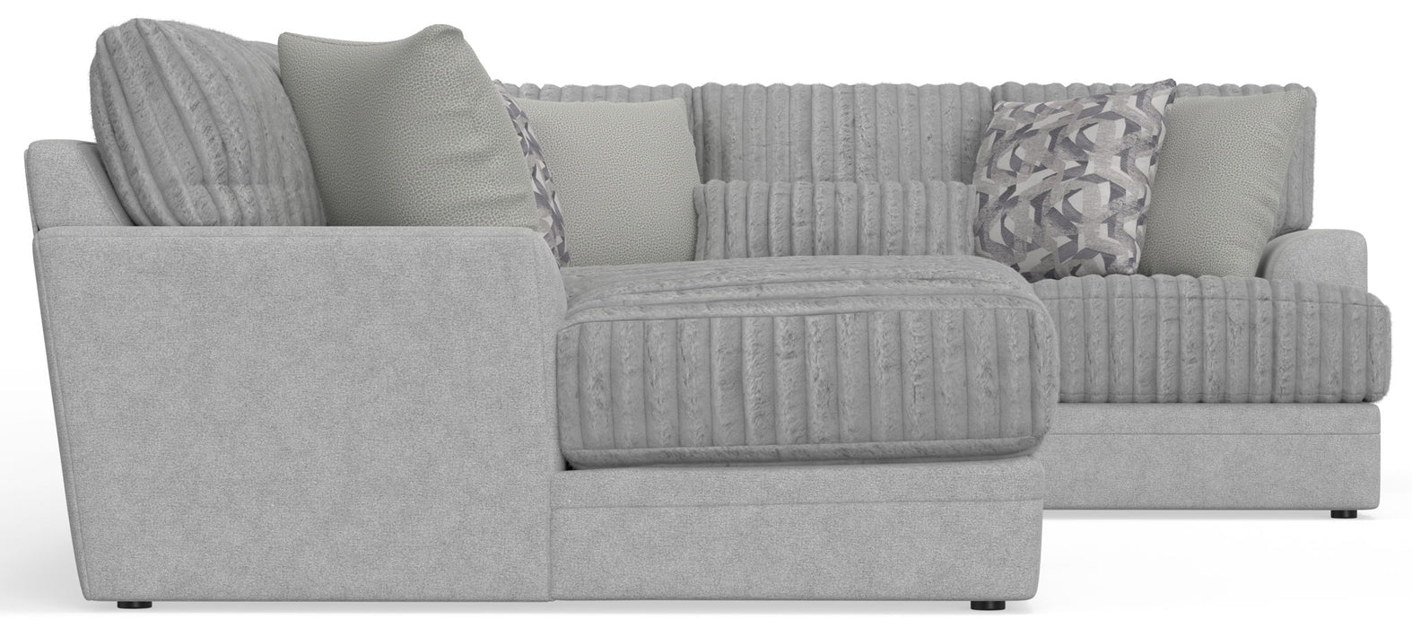 Titan - Sectional With Comfort Coil Seating And Accent Pillows Included