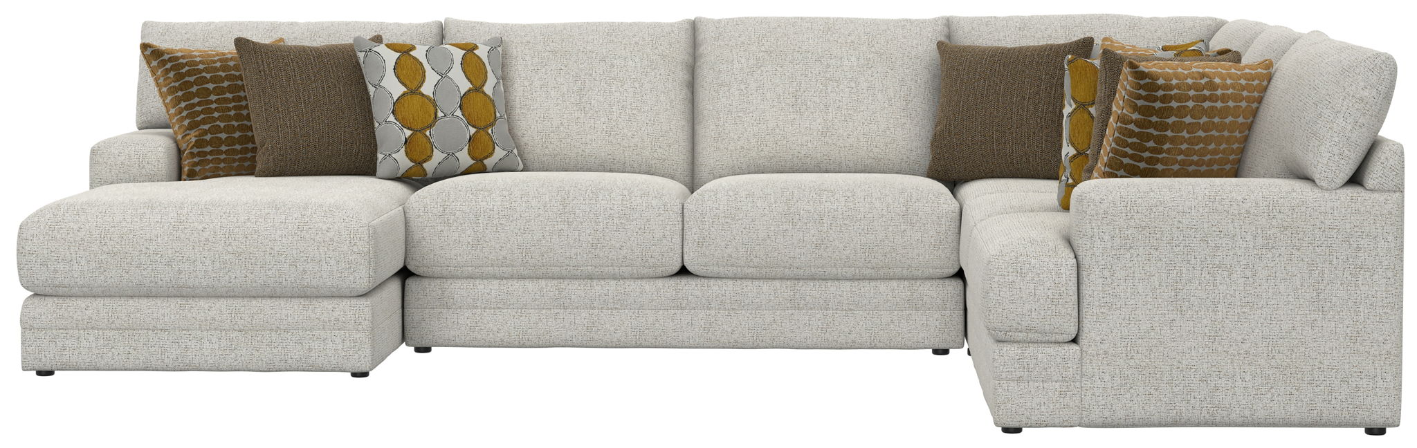 Tori - Sectional With Comfort Coil Seating And Accent Pillows Included