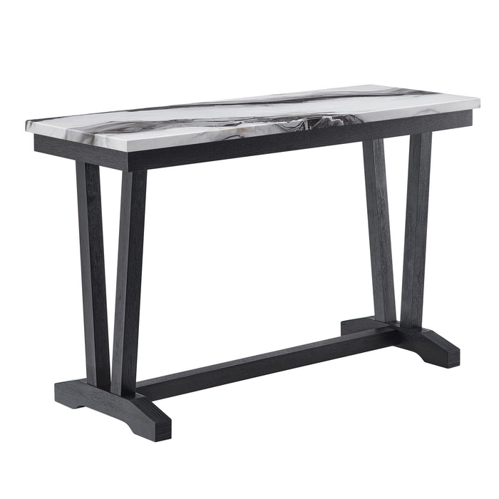 T1319 - Console Table - Black / White