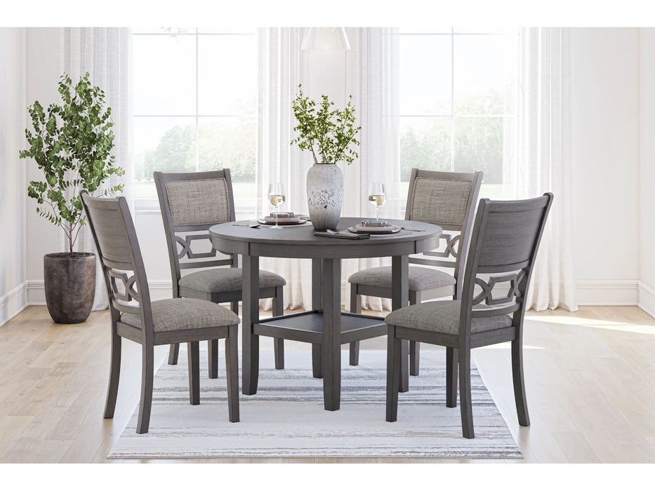 Wrenning - Dining Room Table Set (Set of 5) - Gray
