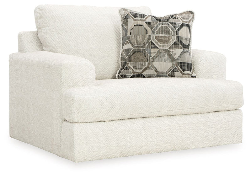 Karinne - 2 Pc. - Chair And A Half, Ottoman - Linen