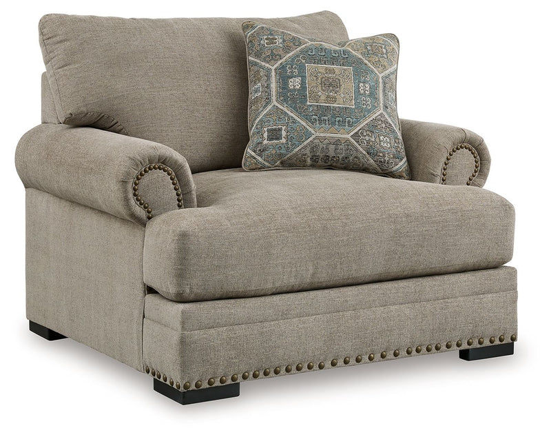 Galemore - 2 Pc. - Chair And A Half, Ottoman - Quarry