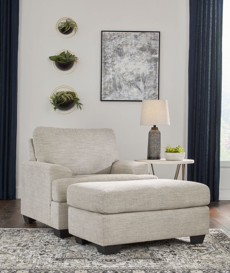 Vayda - 2 Pc. - Chair, Ottoman - Pebble