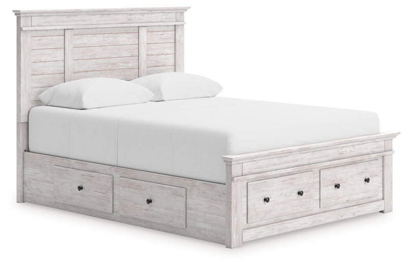 Makidern - Panel Storage Bed