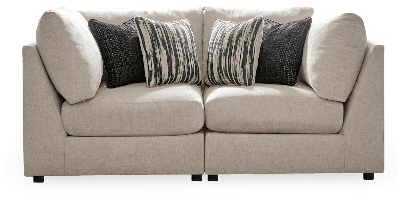 Kellway - Loveseat 2 Pc Sectional - Bisque
