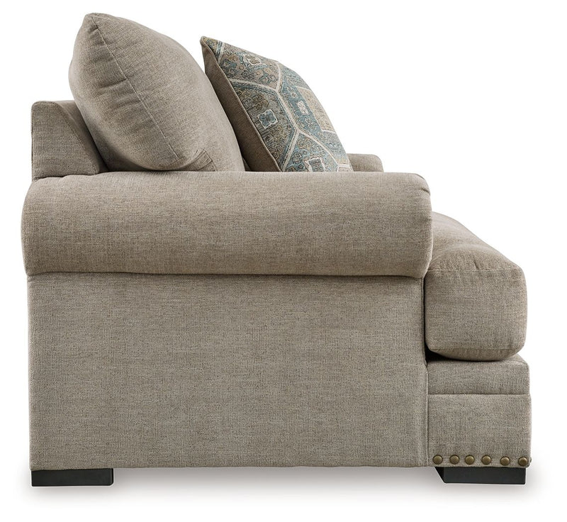 Galemore - 2 Pc. - Chair And A Half, Ottoman - Quarry