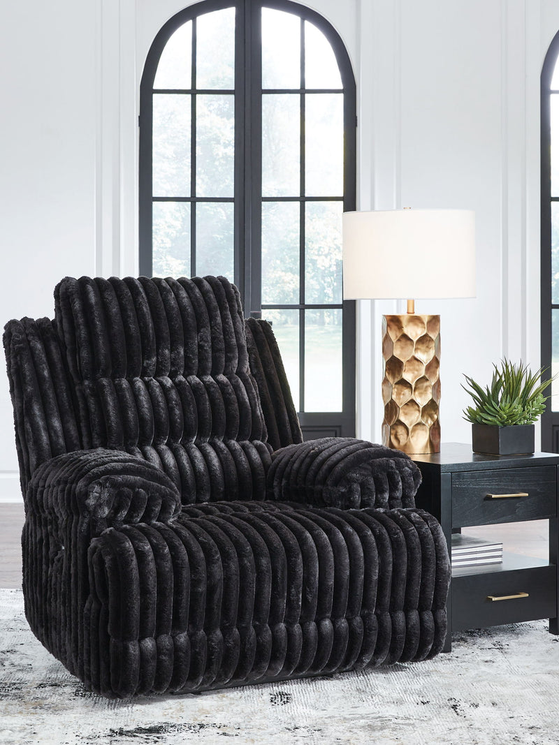 Rhines Falls - Zero Wall Power Recliner - Onyx