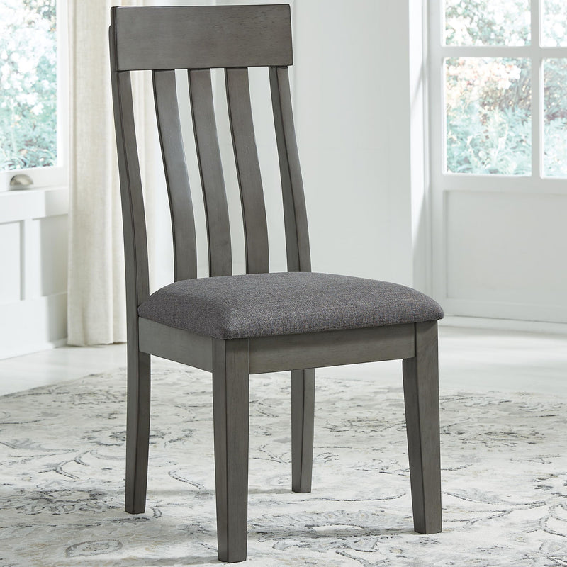 Hallanden - Dining UPH Side Chair (Set of 2) - Black / Gray