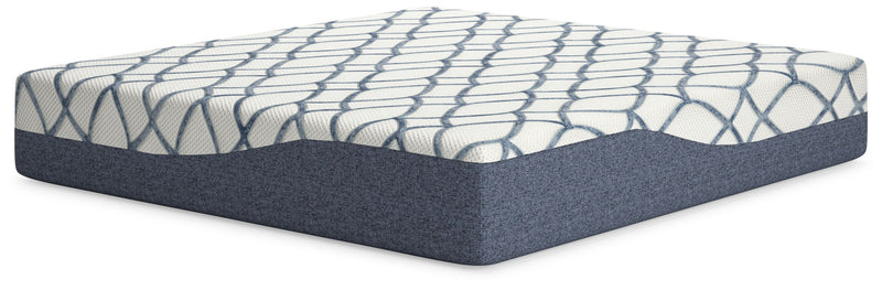 14 Inch Chime Elite 2.0 - King Mattress - White / Blue