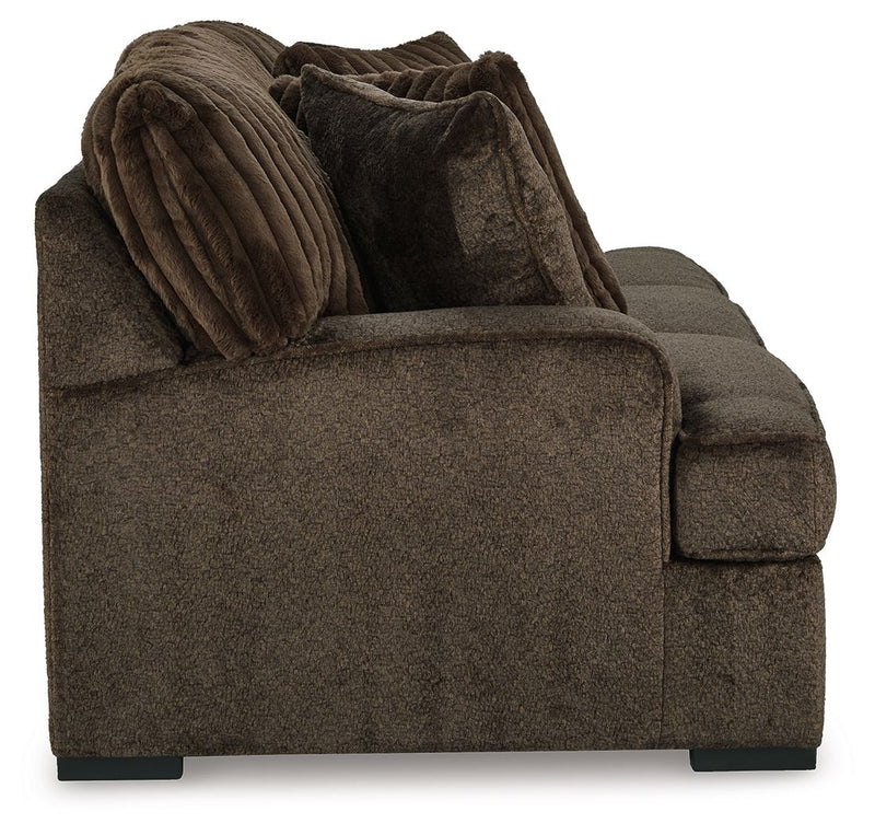 Aylesworth - 4 Pc. - Sofa, Loveseat, Chair And A Half, Ottoman - Chocolate