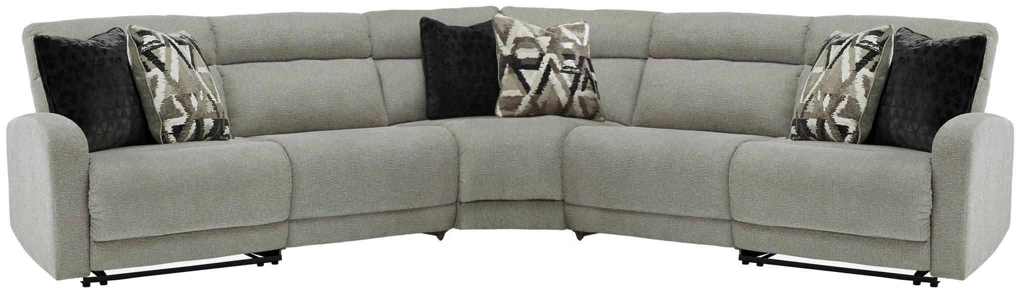 Colleyville - Zero Wall Recliners 5 Pc Sectional - Stone