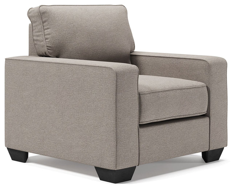 Greaves - 2 Pc. - Chair, Ottoman - Stone