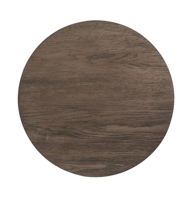 Bosley - Round Accent Table - Coffee Bean