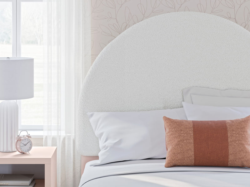 Wistenpine - Full Upholstered Panel Headboard - Blush