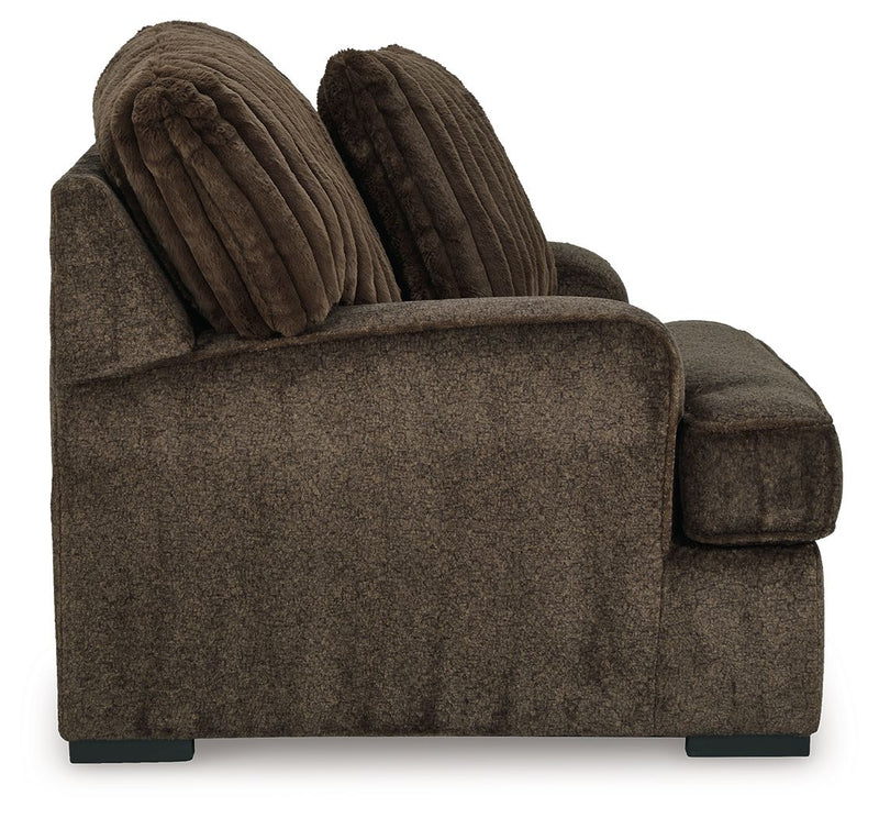 Aylesworth - 2 Pc. - Chair And A Half, Ottoman - Chocolate
