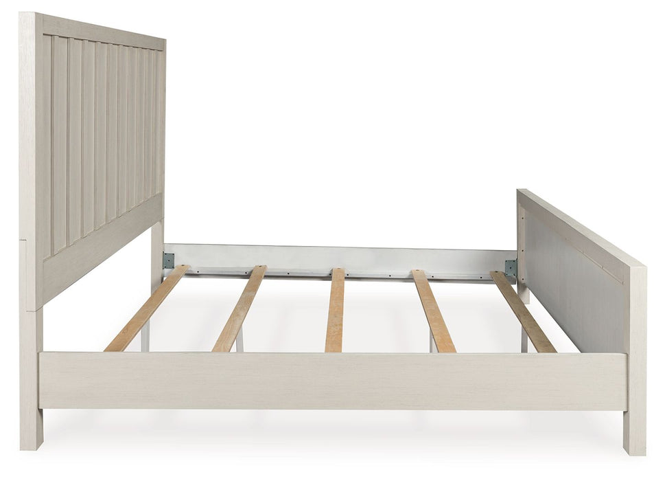 Shaybrock - California King Panel Bed - Antique White