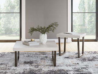 Westenfort - Occasional Table Set (Set of 2) - Espresso / Gray