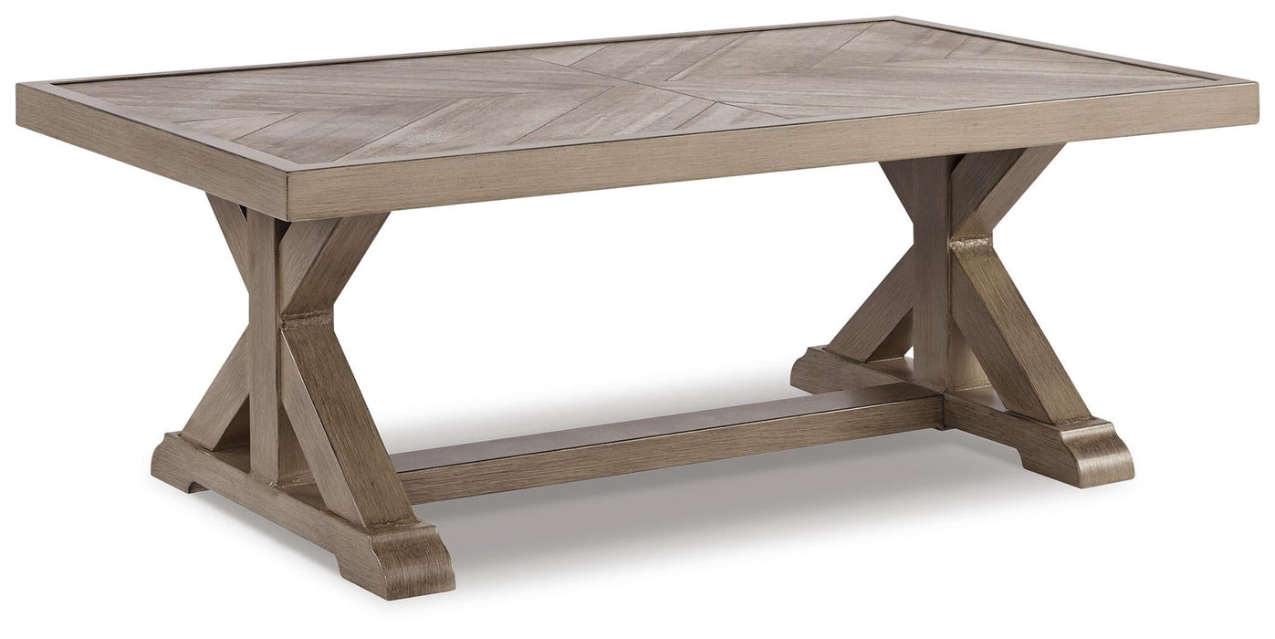 Beachcroft - Rectangular Cocktail Table - Beige