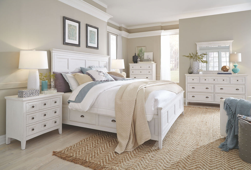 Heron Cove - Two Tone Drawer Chest - Chalk White And Dovetail Grey