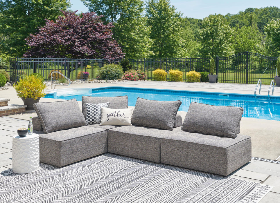 Bree Zee - 4-Piece Outdoor Sectional - Brown