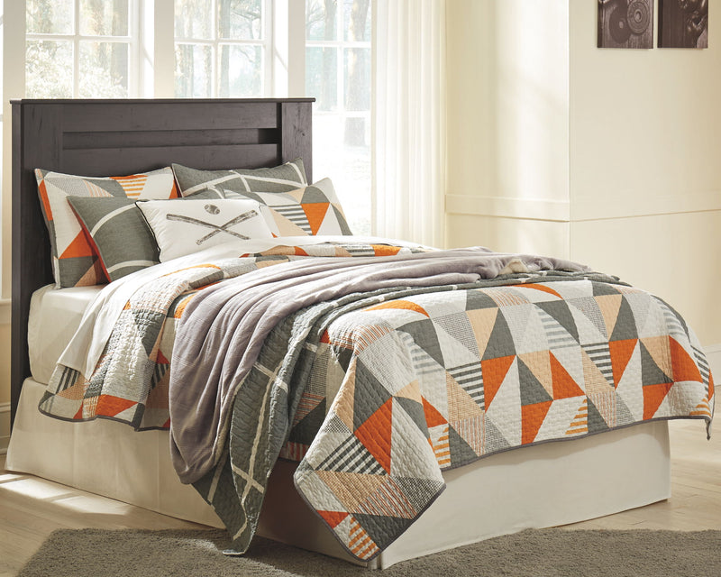 Brinxton - Full Panel Headboard - Charcoal