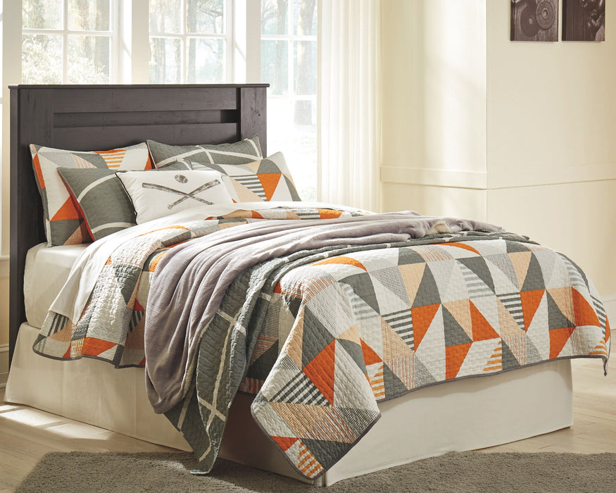 Brinxton - Full Panel Headboard - Charcoal