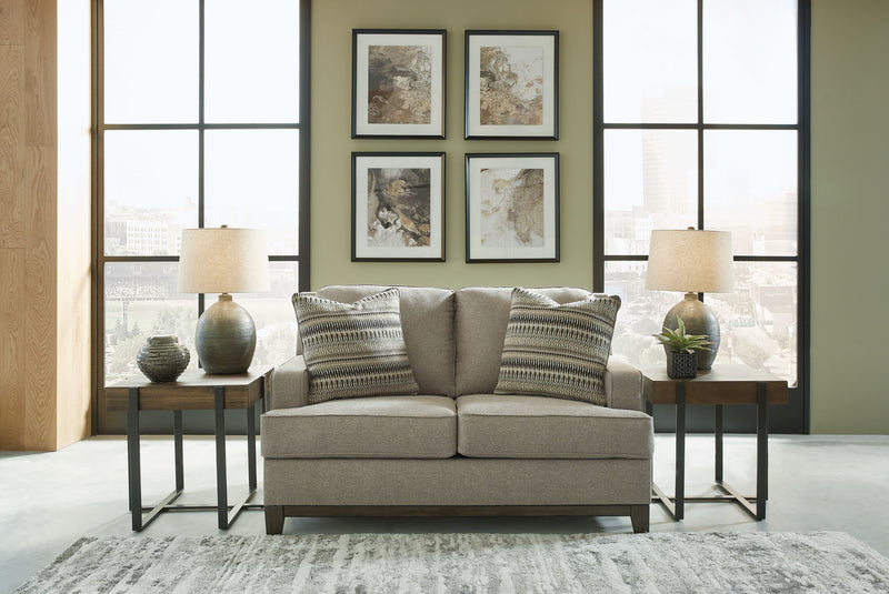 Kaywood - 4 Pc. - Sofa, Loveseat, Chair, Ottoman - Granite