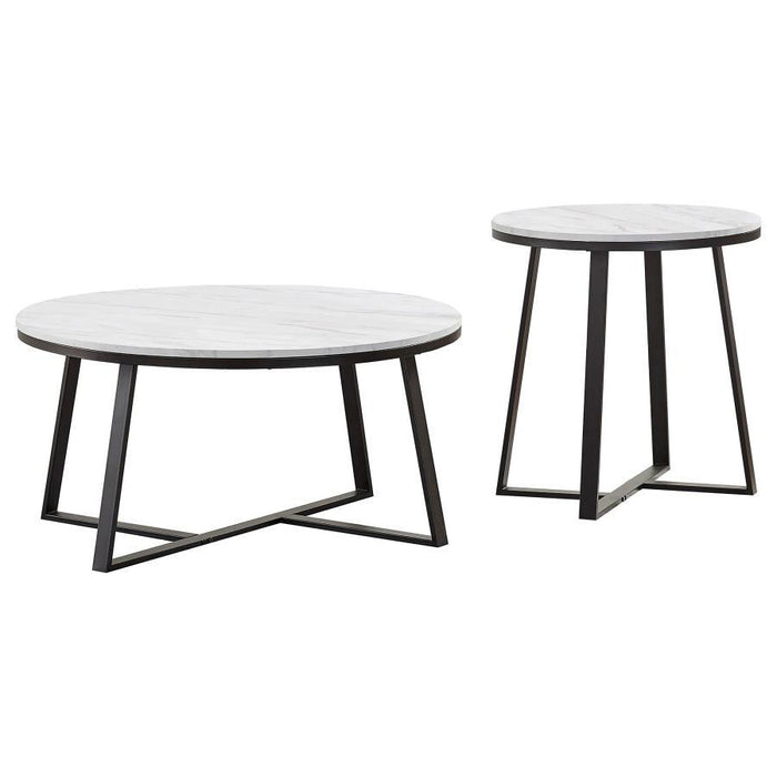 Hugo - Faux Marble Coffee Table Set