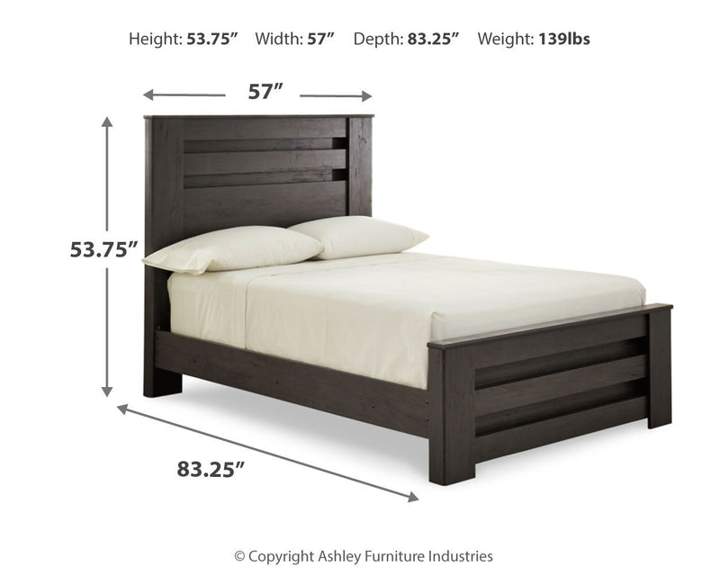 Brinxton - Full Panel Bed - Charcoal