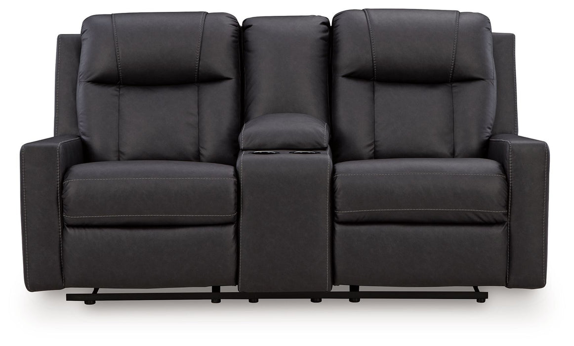 Mackmenville - Double Reclining Loveseat With Console