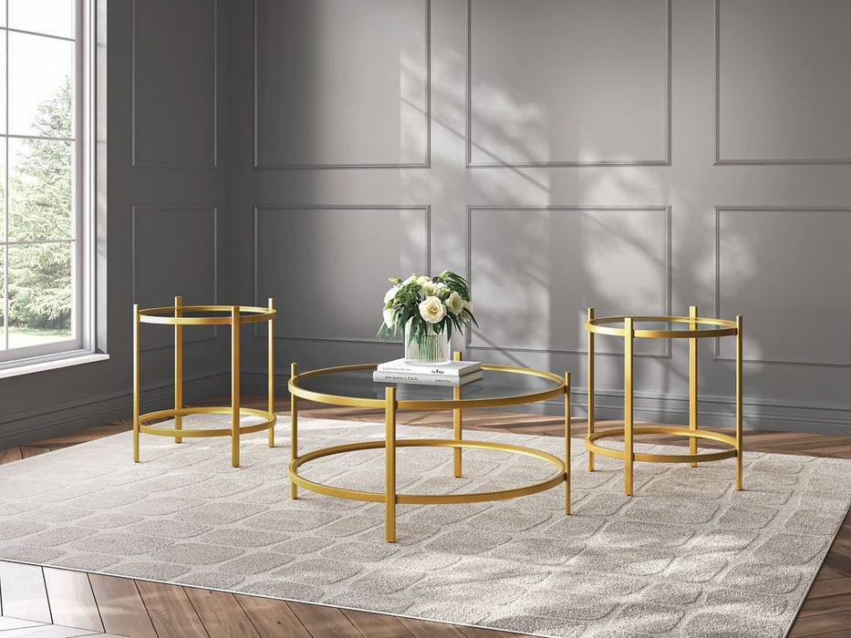 Pearlox - Occasional Table Set (Set of 3) - Gold