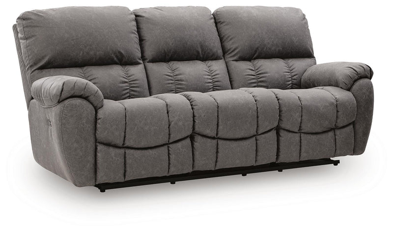 Bakerstein - Power Reclining Sofa With Adjustable Headrest - Galaxy