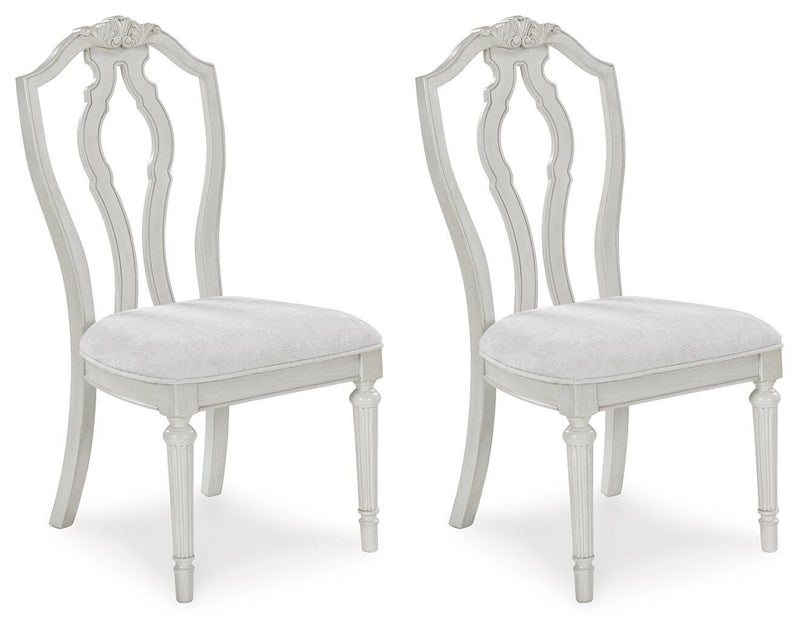 Montelaine - Dining Upholstered Side Chair (Set of 2) - Antique White